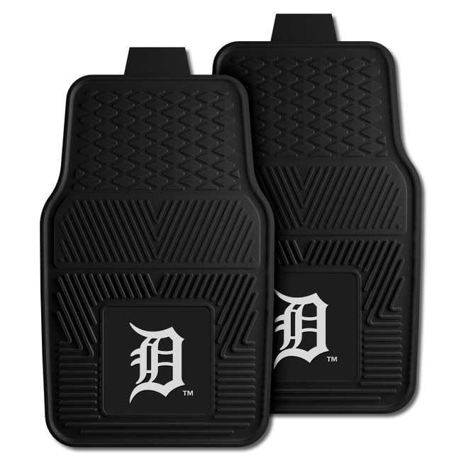 MLB - Detroit Tigers 2-pc Vinyl Car Mat Set 17"x27"