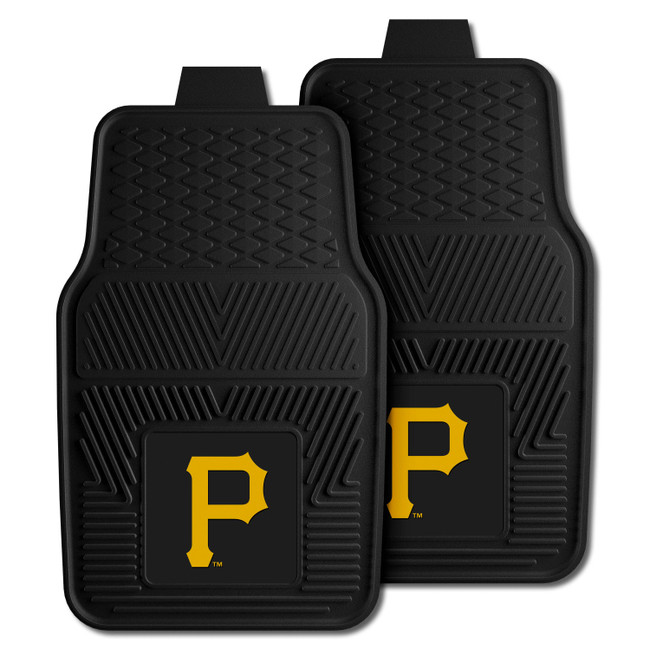 MLB - Pittsburgh Pirates 2-pc Vinyl Car Mat Set 17"x27"