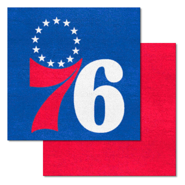 NBA - Philadelphia 76ers Team Carpet Tiles 18"x18" tiles