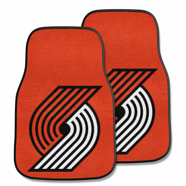 Portland Trail Blazers Front Carpet Car Mat Set - 2 Pieces Trailblazer Primary Logo