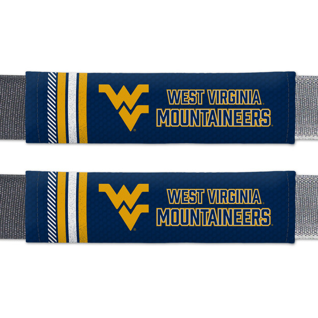 West Virginia Mountaineers Seat Belt Pads Rally Design