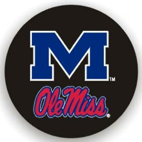 Mississippi Rebels Black Spare Tire Cover