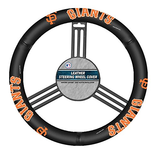 San Francisco Giants Steering Wheel Cover Leather Style