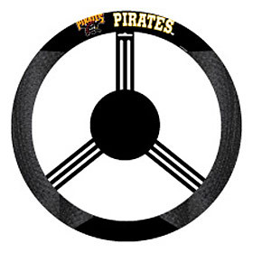 Pittsburgh Pirates Steering Wheel Cover Mesh Style
