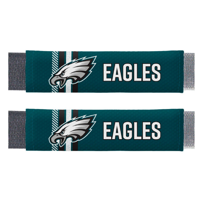 Philadelphia Eagles Team Color Rally Seatbelt Pad - 2 Pieces