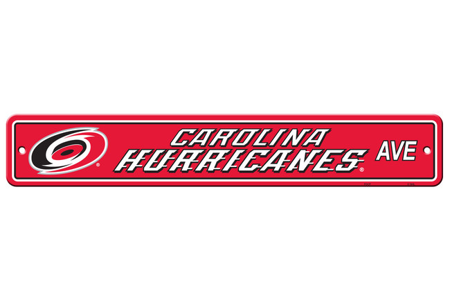 Carolina Hurricanes Sign 4x24 Plastic Street Sign