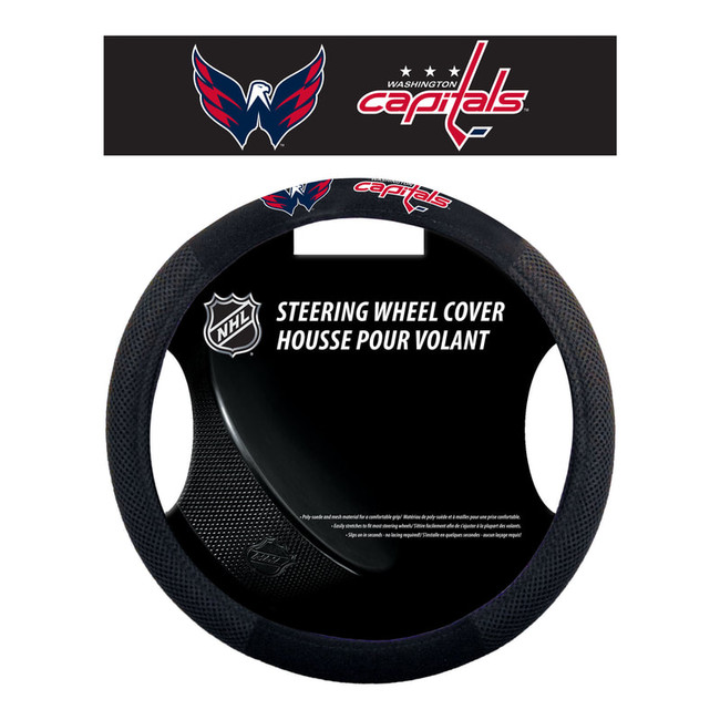 Washington Capitals Steering Wheel Cover Mesh Style