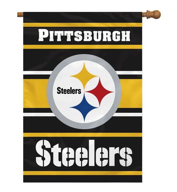 Pittsburgh Steelers Banner 28x40 House Flag Style 2 Sided