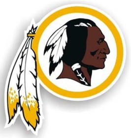 Washington Commanders 12" Indian Logo Car Magnet
