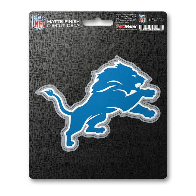 Detroit Lions Matte Decal Lion Primary Logo Blue