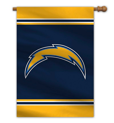 Los Angeles Chargers 2-Sided 28 X 40 House Banner