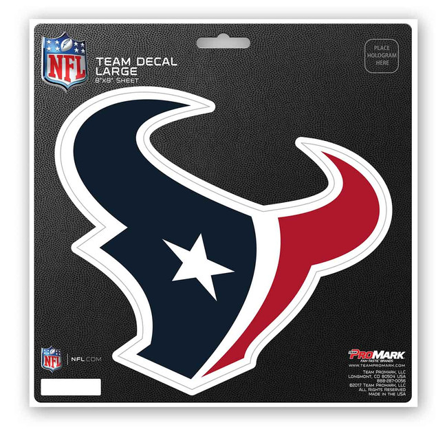 Houston Texans Large Decal Sticker Bull Head Primary Logo