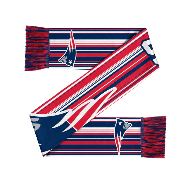 New England Patriots Hyper Stripe Big Logo Scarf