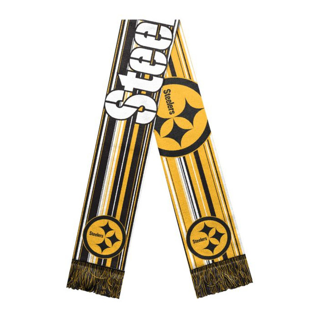Pittsburgh Steelers Hyper Stripe Big Logo Scarf