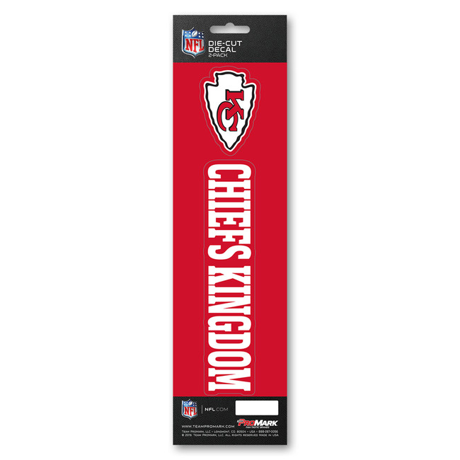 Kansas City Chiefs Team Slogan Decal Primary Logo & Team Slogan Red