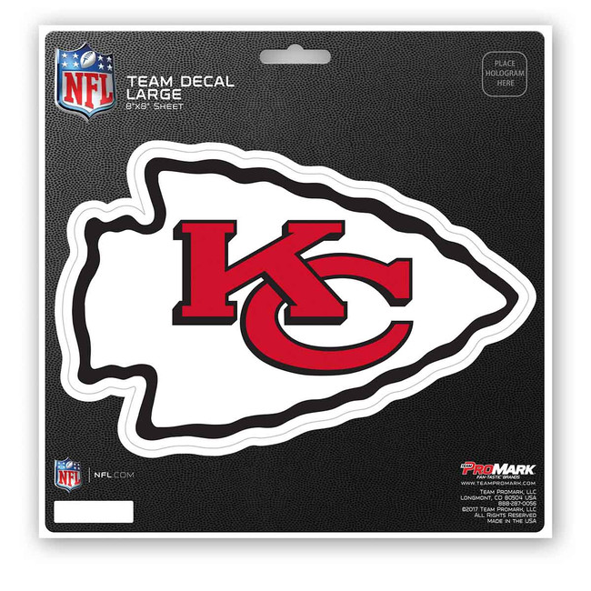 Kansas City Chiefs Large Decal Sticker KC Arrow Primary Logo