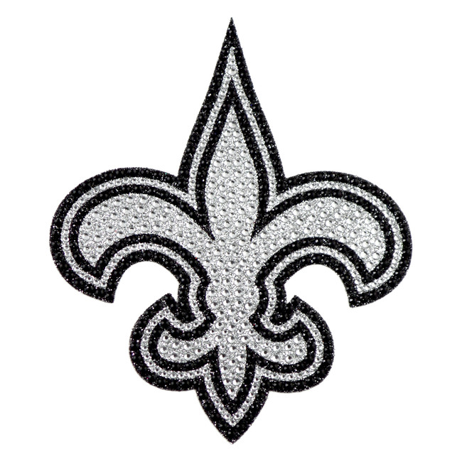 New Orleans Saints Bling Decal "Fluer-De-Lis" Primary Logo
