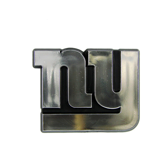 New York Giants Molded Chrome Plastic Emblem NY Primary Logo