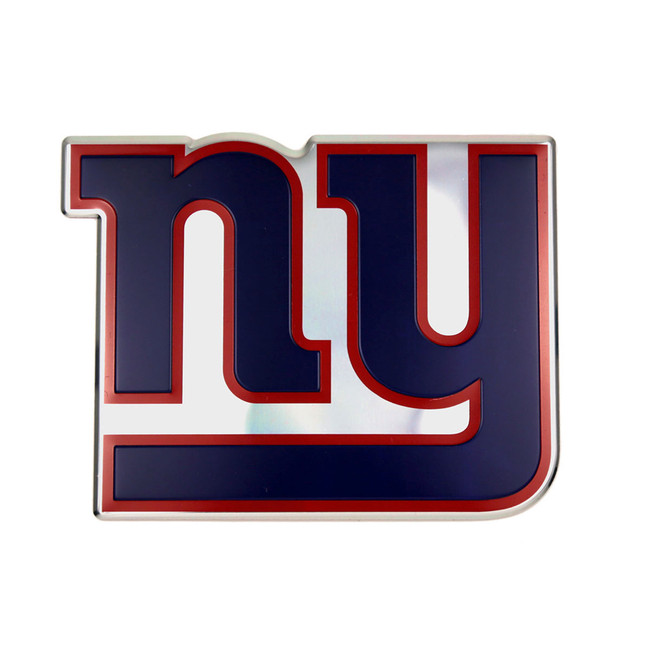 New York Giants Heavy Duty Aluminum Embossed Color Emblem NY Primary Logo