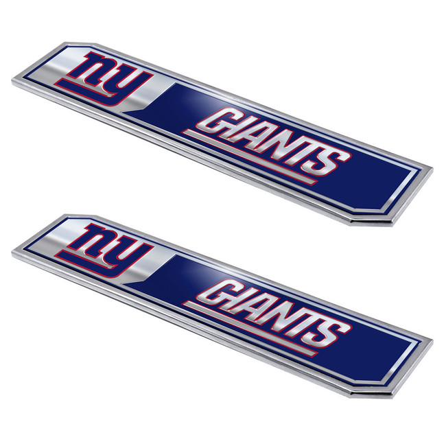 New York Giants Embossed Truck Emblem 2-pk Primary Logo & Wordmark Dark Blue