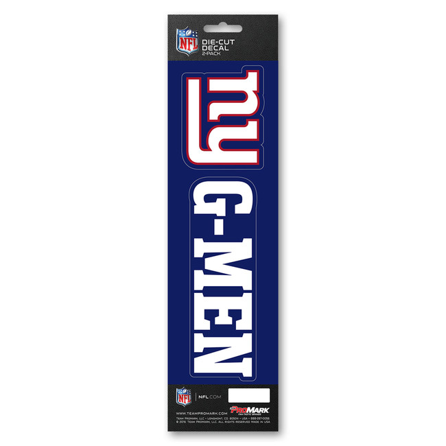 New York Giants Team Slogan Decal Primary Logo & Team Slogan Dark Blue
