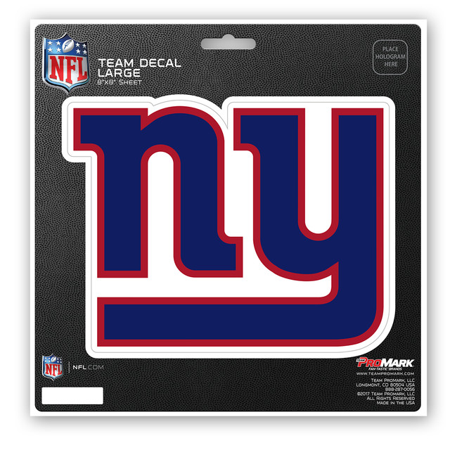 New York Giants Large Decal Sticker NY Primary Logo