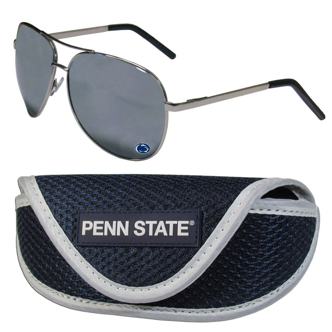 Penn St. Nittany Lions Aviator Sunglasses and Sports Case