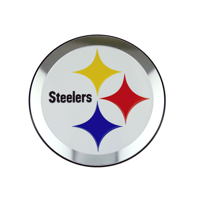 Pittsburgh Steelers Heavy Duty Aluminum Embossed Color Emblem Circular Steelers Primary Logo