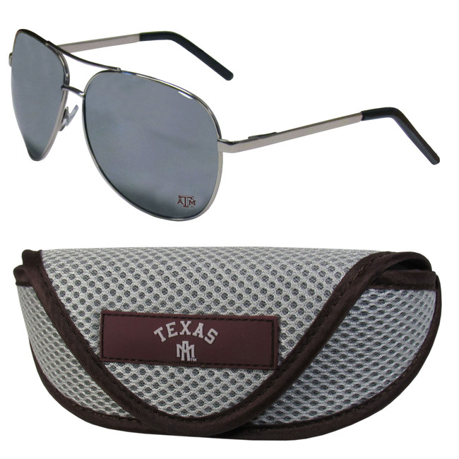 Texas A & M Aggies Aviator Sunglasses and Sports Case