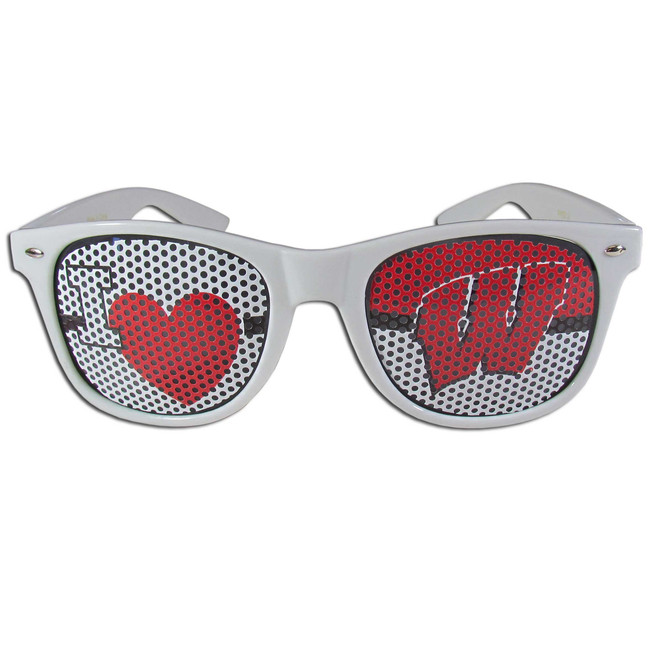 Wisconsin Badgers I Heart Game Day Shades