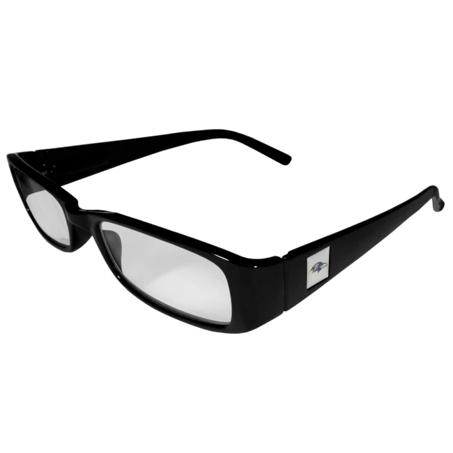 Baltimore Ravens Black Reading Glasses +2.50