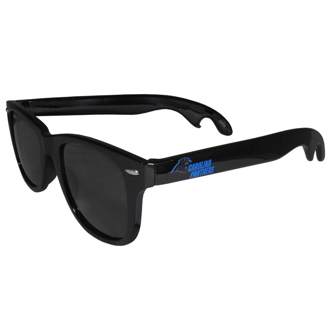 Carolina Panthers NFL Beachfarer Sunglasses Bottle Opener - Stylish Sun Protection for Dedicated Fans