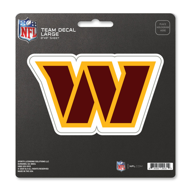 Washington Commanders Large Decal Sticker W Primary Logo