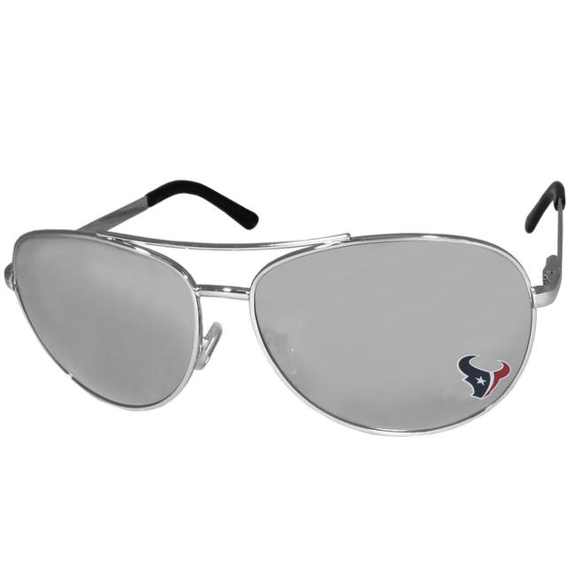 Houston Texans NFL Aviator With Zippered Carrying Case Sunglasses - Stylish Sun Protection for Dedicated Fans