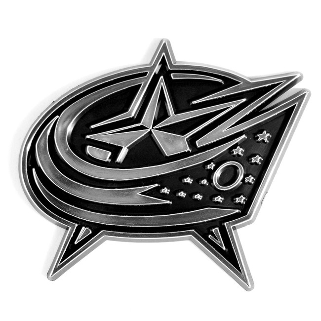 Columbus Blue Jackets Molded Chrome Emblem "Star Flag" Logo