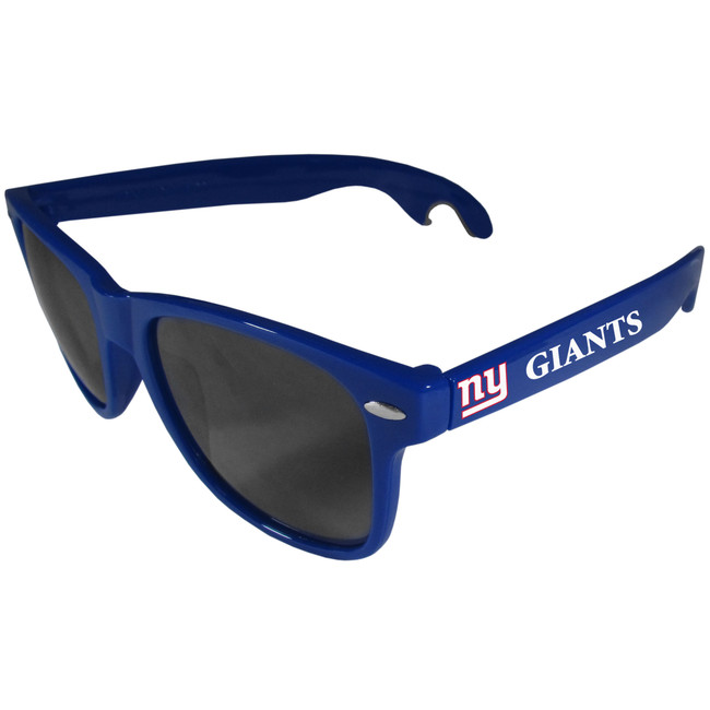 New York Giants Beachfarer Bottle Opener Sunglasses, Blue