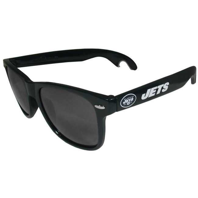 New York Jets Beachfarer Bottle Opener Sunglasses, Dark Green