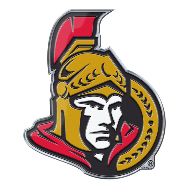 Ottawa Senators Embossed Color Emblem "Senator" Logo