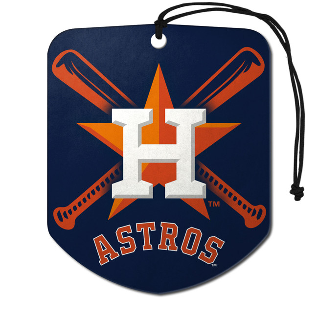 Houston Astros Air Freshener 2-pk "H & Star" Primary Logo & Wordmark