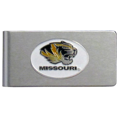 Missouri Tigers Brushed Metal Money Clip