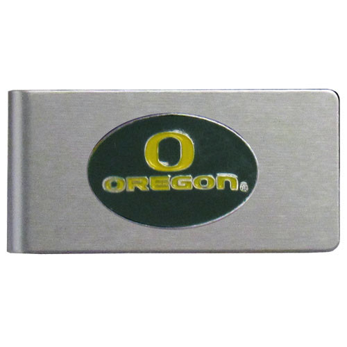 Oregon Ducks Brushed Metal Money Clip