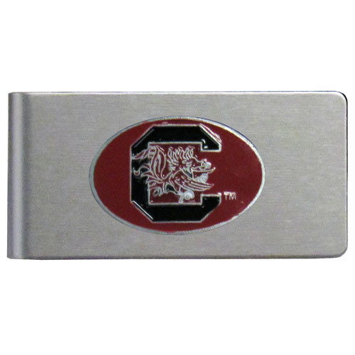 S. Carolina Gamecocks Brushed Metal Money Clip