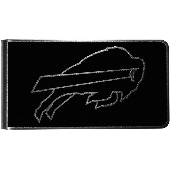 Buffalo Bills Black and Steel Money Clip