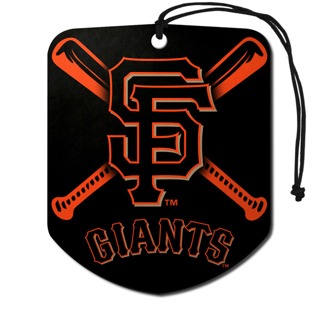 San Francisco Giants Air Freshener 2-pk "SF" Alternate Logo & Wordmark