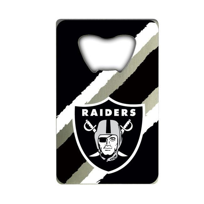 Las Vegas Raiders Credit Card Style Bottle Opener - 2 x 3.25 Raider Shield Primary Logo