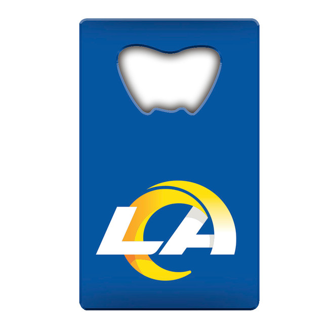 Los Angeles Rams Rams Credit Card Style Bottle Opener - 2 x 3.25 LA Horn Primary Logo