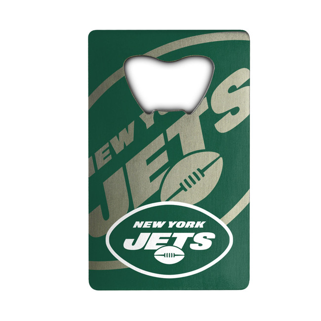 New York Jets Credit Card Style Bottle Opener - 2 x 3.25 Oval Jets Primary Logo