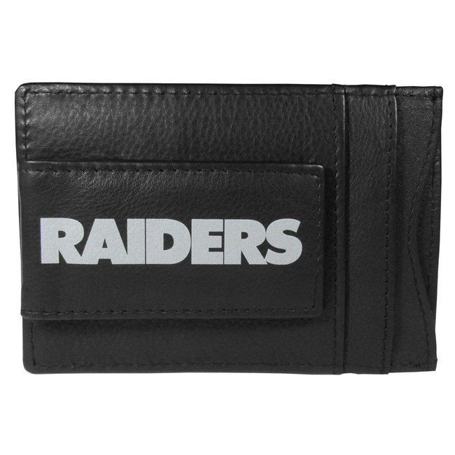 Las Vegas Raiders Logo Leather Cash and Cardholder