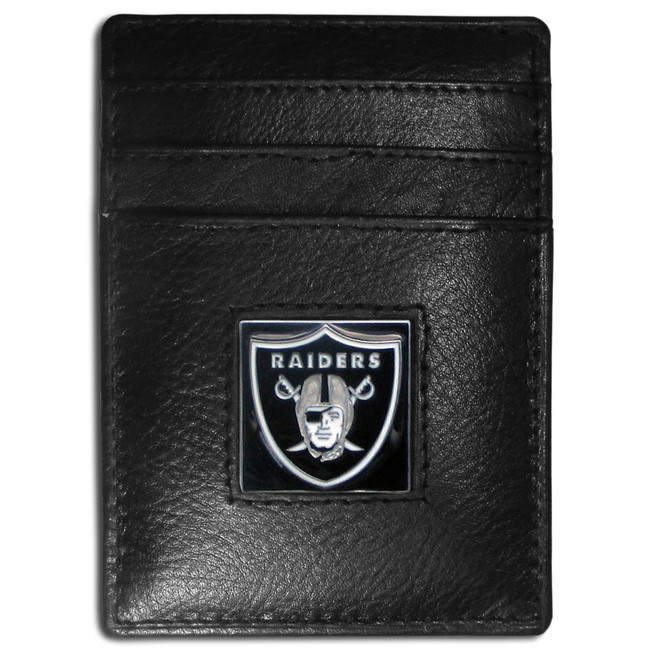 Las Vegas Raiders Leather Money Clip/Cardholder