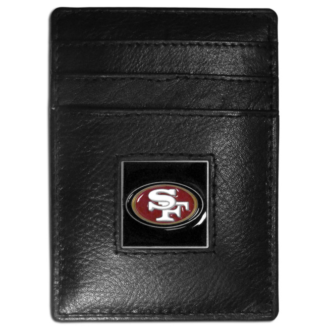 San Francisco 49ers Leather Money Clip/Cardholder